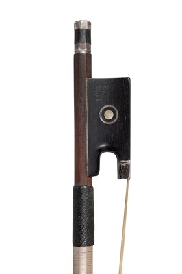Lot 3 - A Silver-Mounted Violin Bow by H.R. Pfretzschner, circa 1930