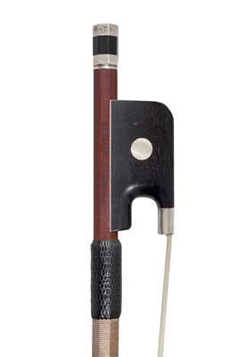 Lot 240 - A Silver-Mounted Cello Bow, workshop of Pascal Camurat, circa 2000