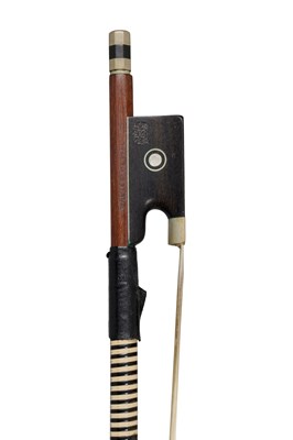 Lot 33 - A Nickel-Mounted Violin Bow by Walter Mettal, circa 1900