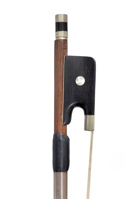 Lot 198 - A Nickel-Mounted Viola Bow, Bazin family, circa 1920