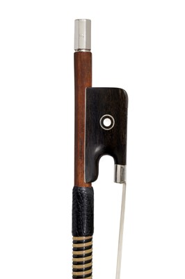 Lot 318 - A Silver-Mounted Cello Bow by Louis Morizot frères, circa 1945